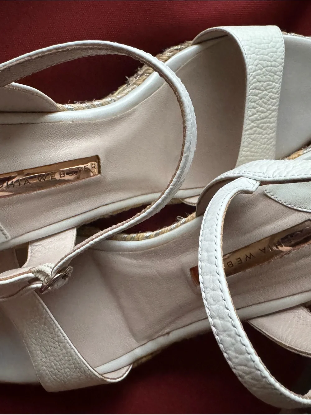 Women’s Cream Wedge Sandals – Elegant Summer  Sophia Webster Espadrille